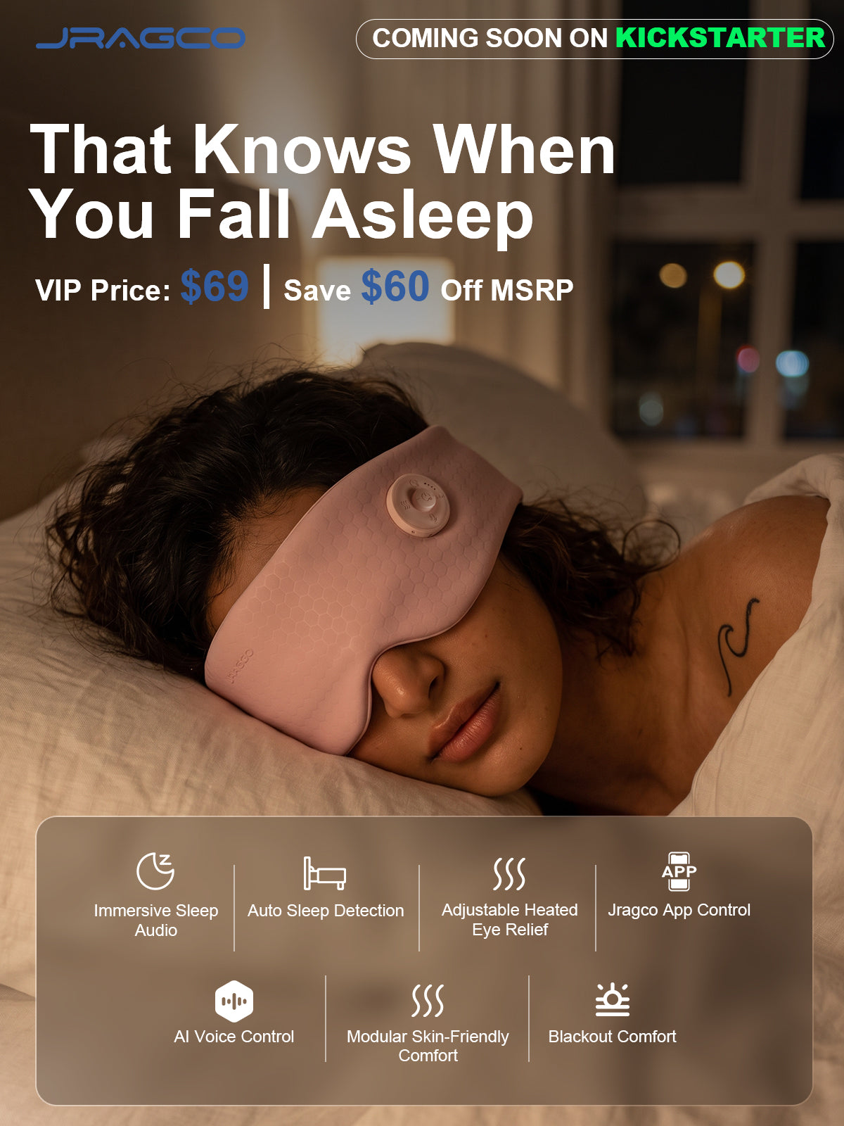 Jragco P10 Smart Sleep Mask